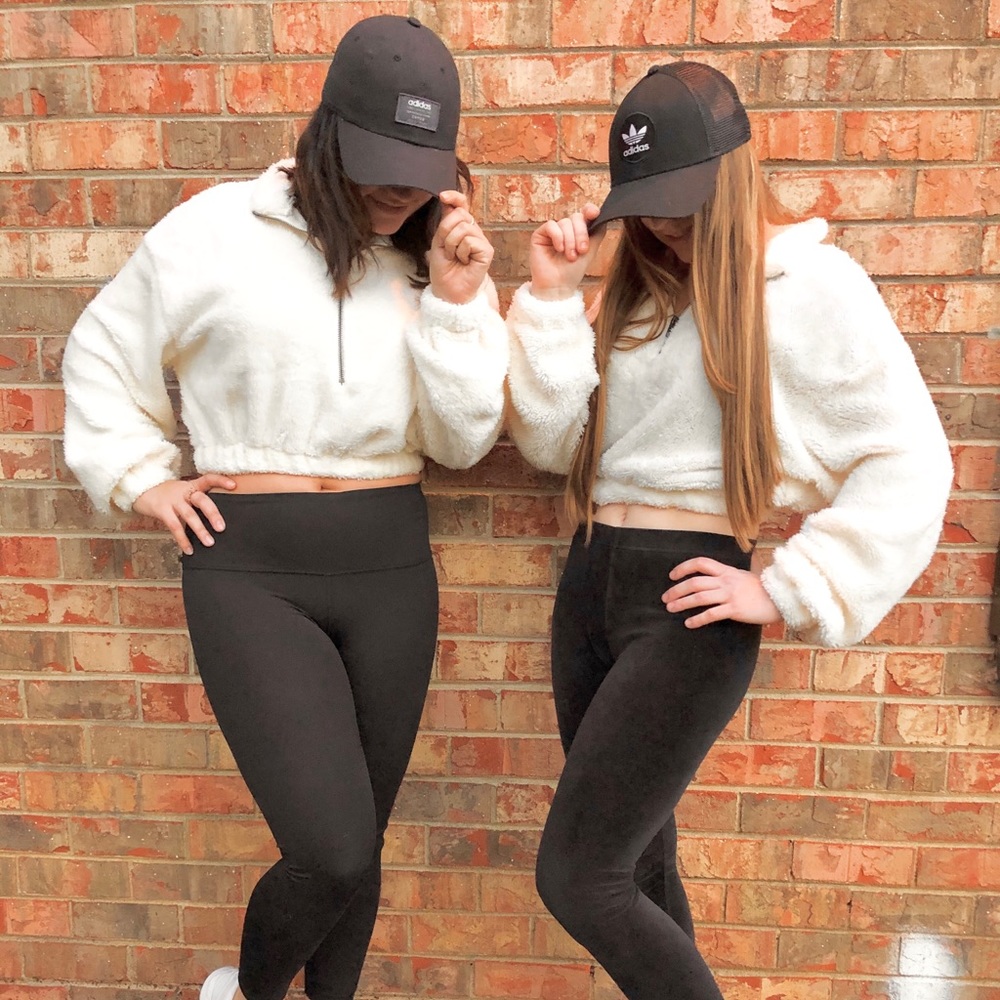 NEW Crop top long sleeve lambswool sweater